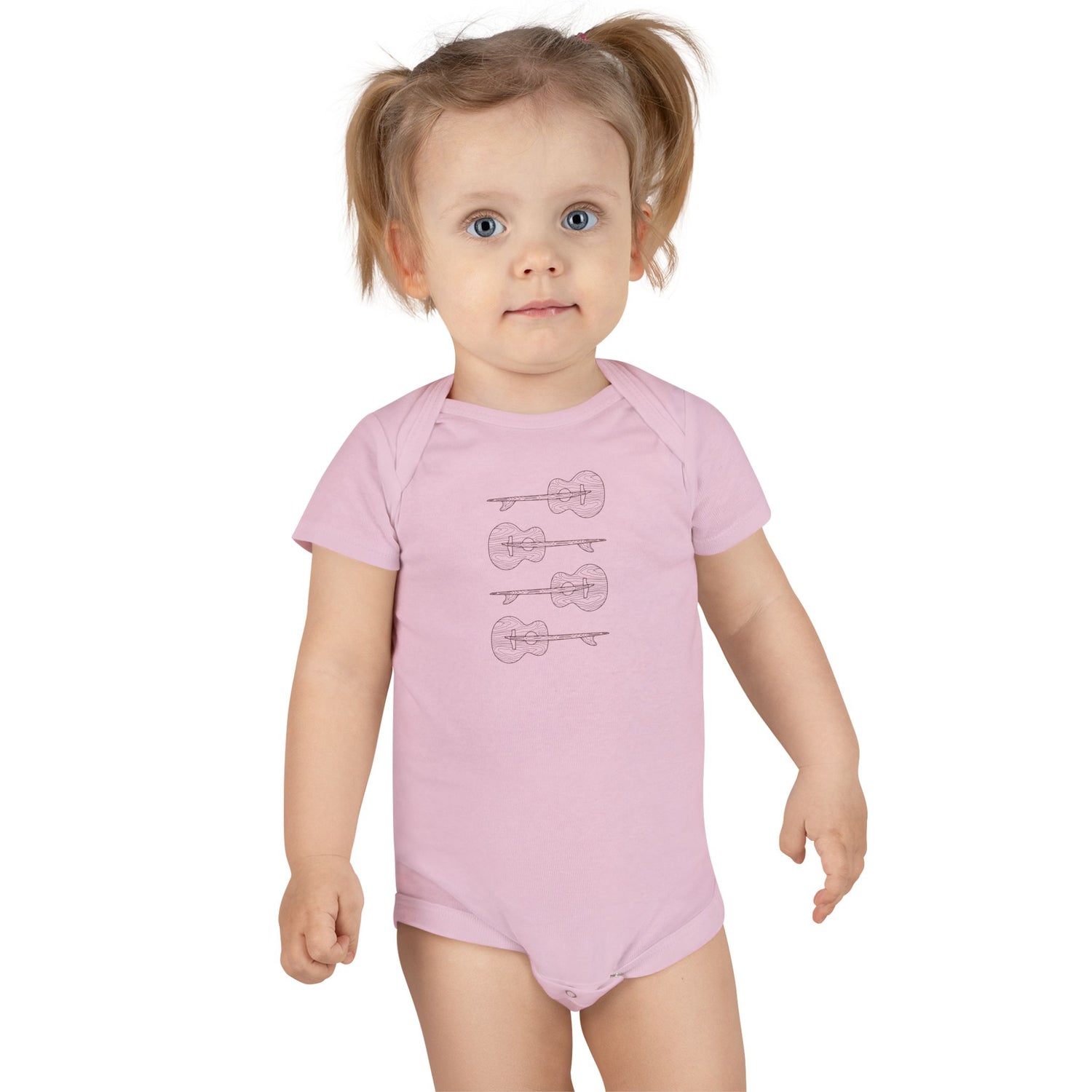 Ventana Santa Cruz Guitar Collab - Baby Short Sleeve 100% Cotton Onesie