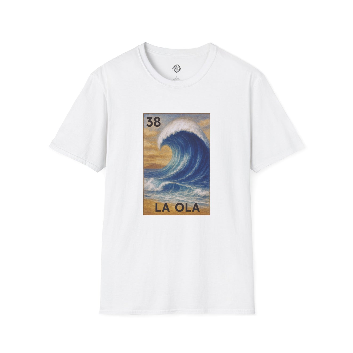 Wave Lotería Unisex - Soft Style U.S. Cotton T-Shirt (La Ola)