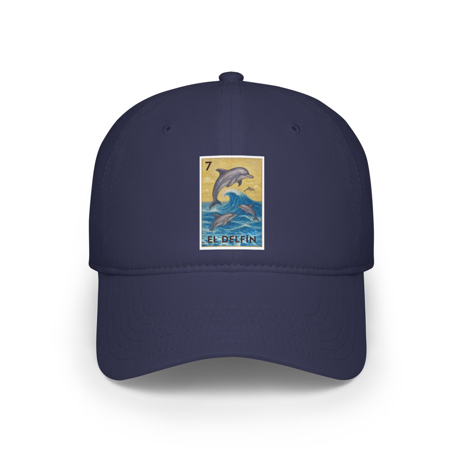 Dolphin Lotería Unisex - 100% Cotton Baseball Cap (El Delfín)