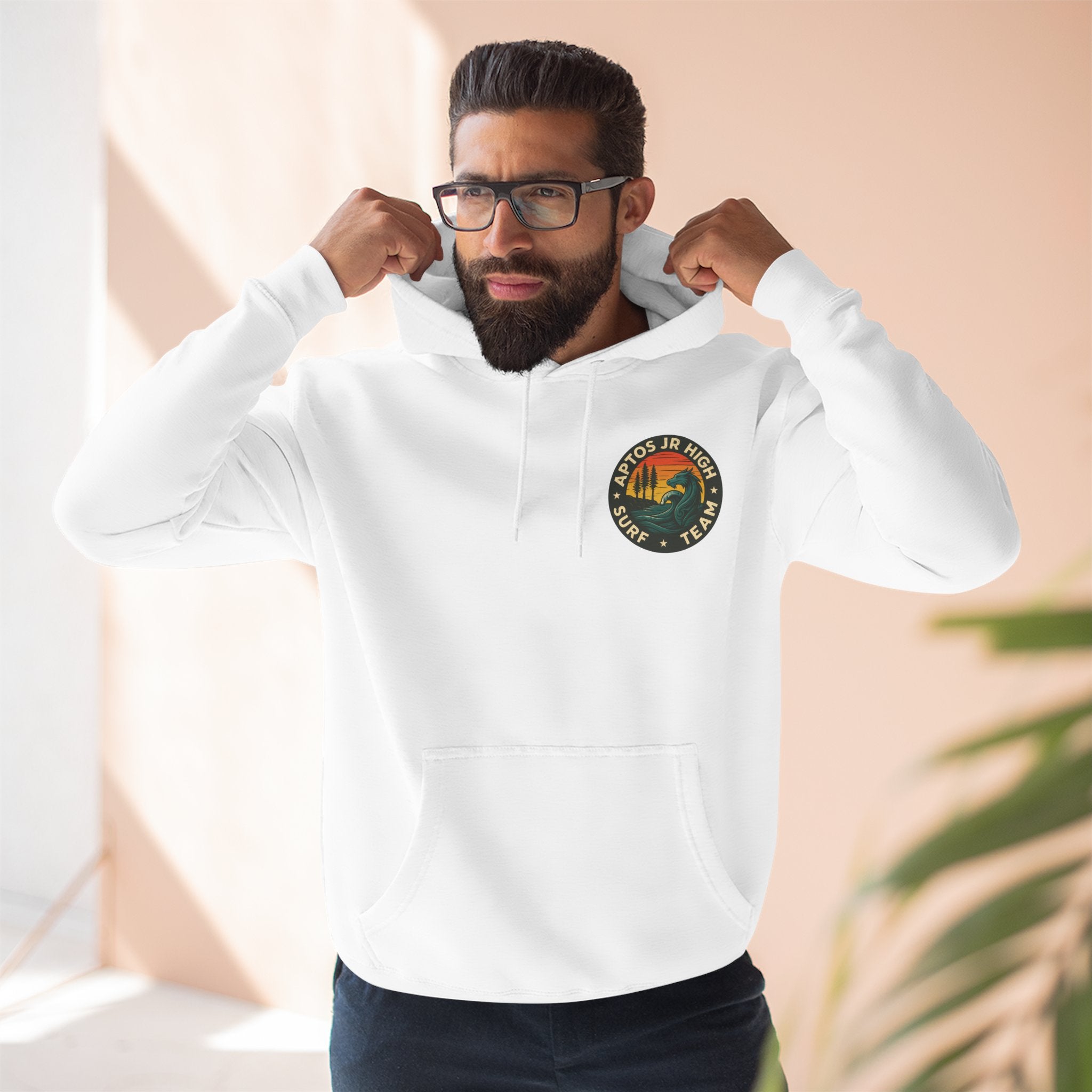 Aptos Junior High Surf Team Unisex - Pull-Over Cotton Blend Fleece Hoodie