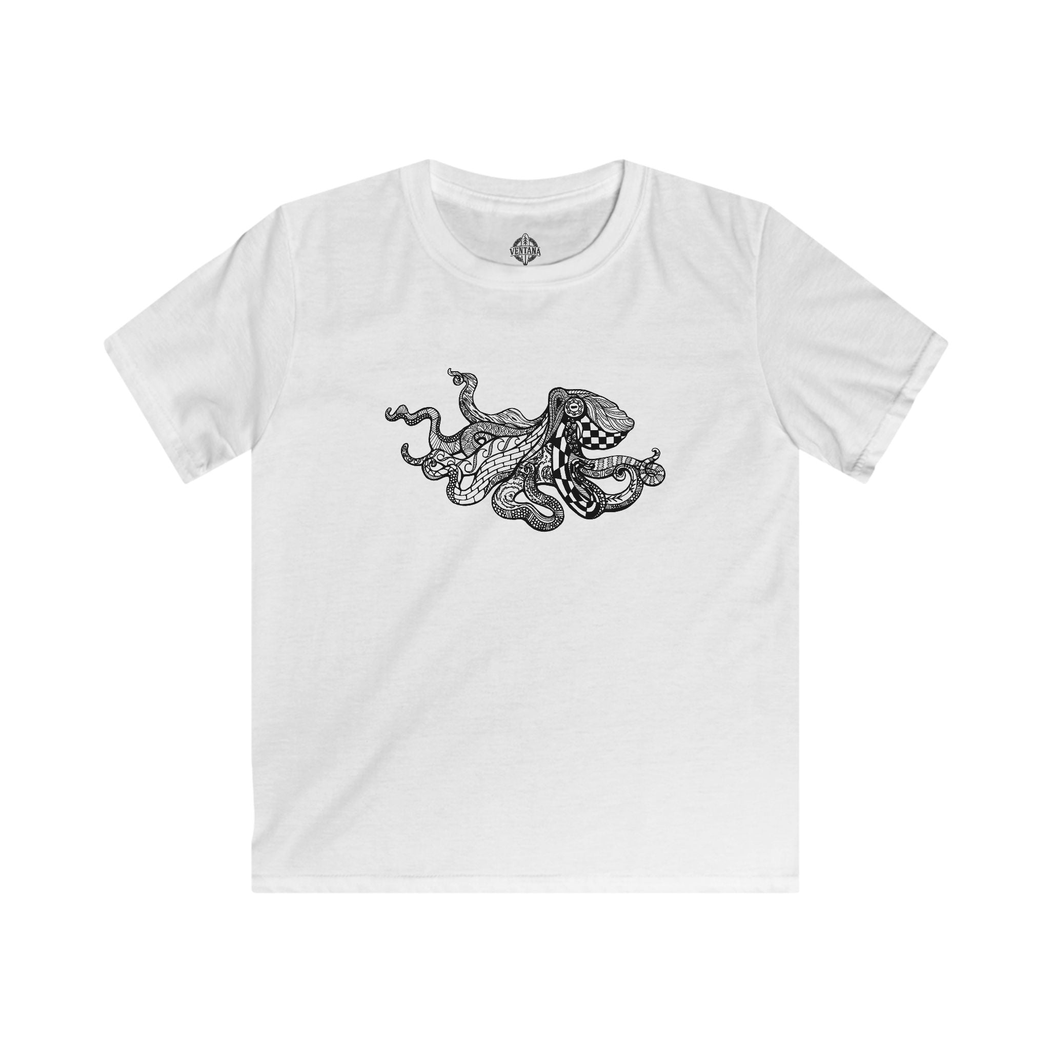 Ventangle Octopus Kids - Soft Style U.S. Cotton T-Shirt