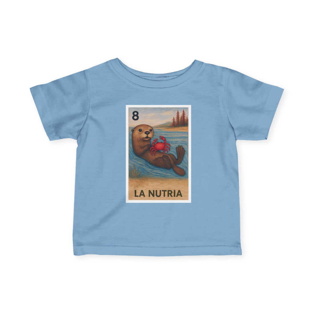 Sea Otter Lotería - Infant 100% Cotton T-Shirt (La Nutria)