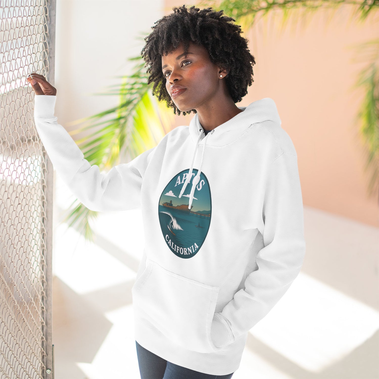 Aptos California Classic Unisex - Pull-Over Cotton Blend Fleece Hoodie