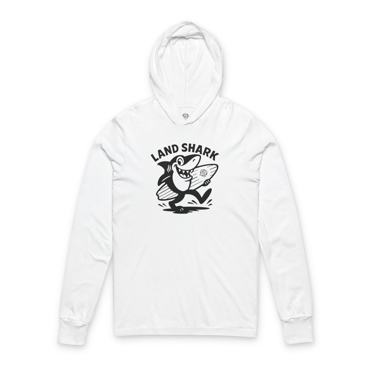 Land Shark Unisex - Cotton Hooded Long Sleeve Hooded T-Shirt