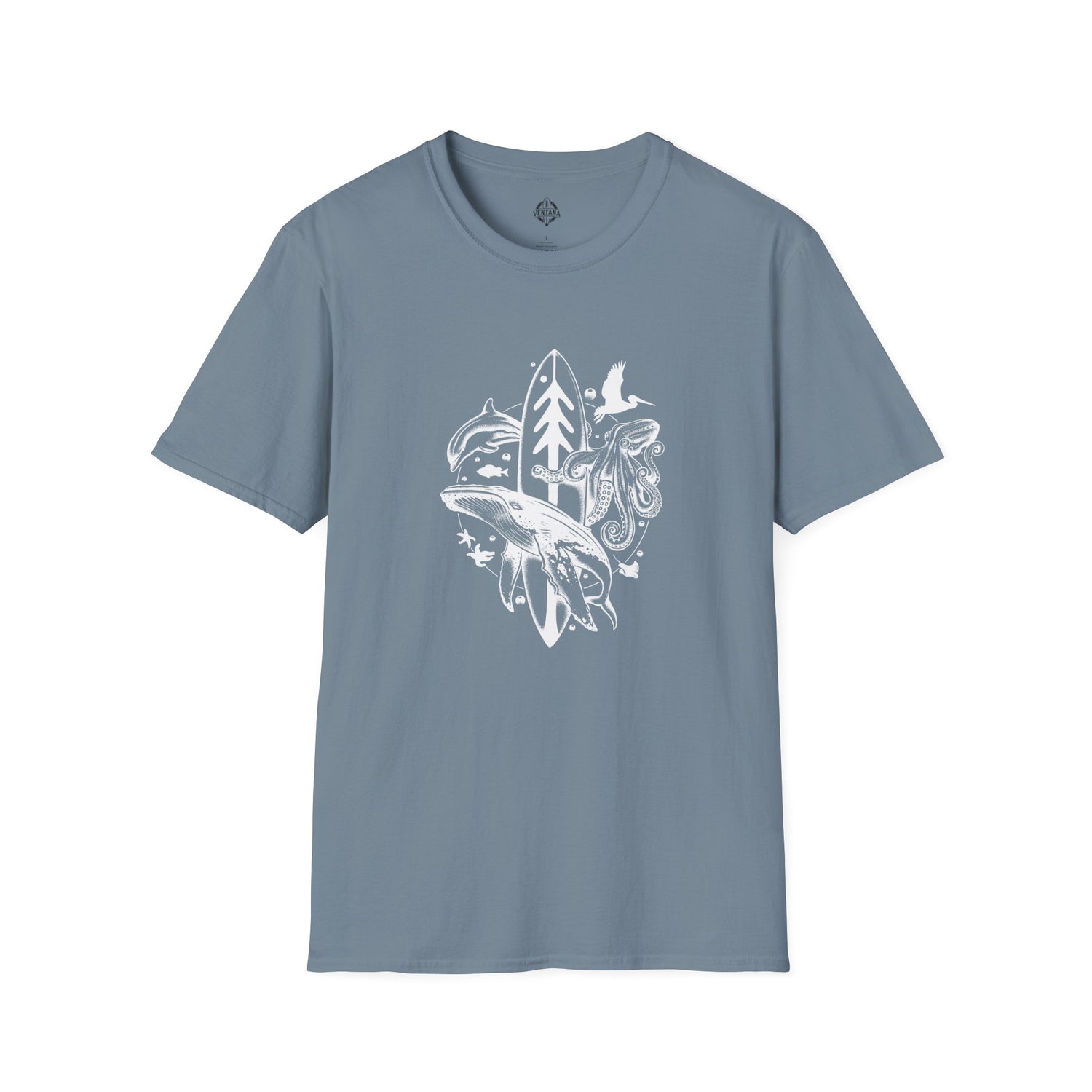 Ventana Monterey Bay by Thiago Bianchini Unisex - Soft Style U.S. Cotton T-Shirt