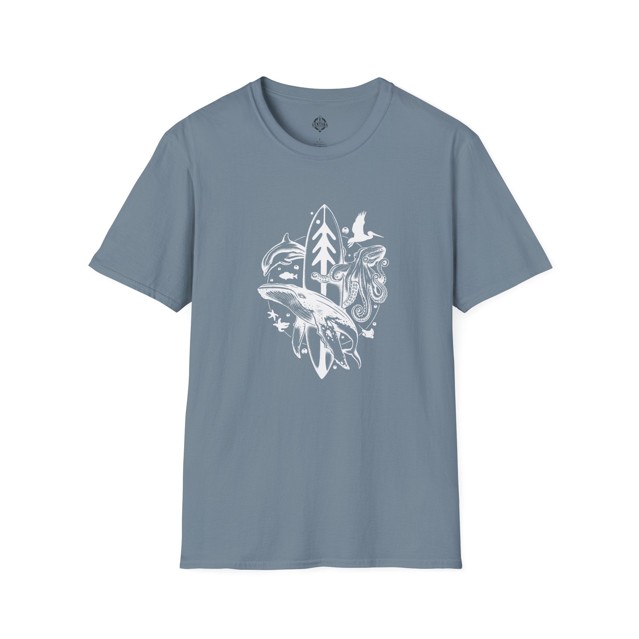 Ventana Monterey Bay by Thiago Bianchini Unisex - Soft Style U.S. Cotton T-Shirt
