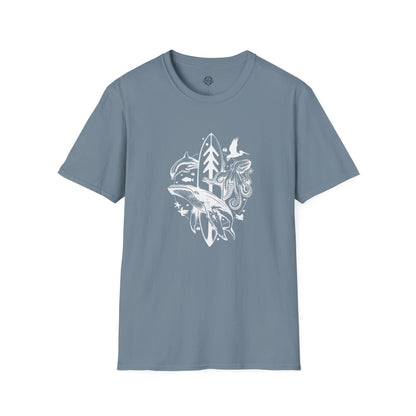 Ventana Monterey Bay by Thiago Bianchini Unisex - Soft Style U.S. Cotton T-Shirt