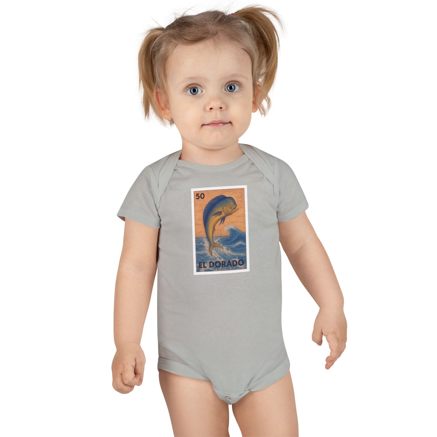 Dorado Lotería - Baby Short Sleeve 100% Cotton Onesie (El Dorado)