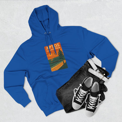 Aptos California Sunset Unisex - Pull-Over Cotton Blend Fleece Hoodie