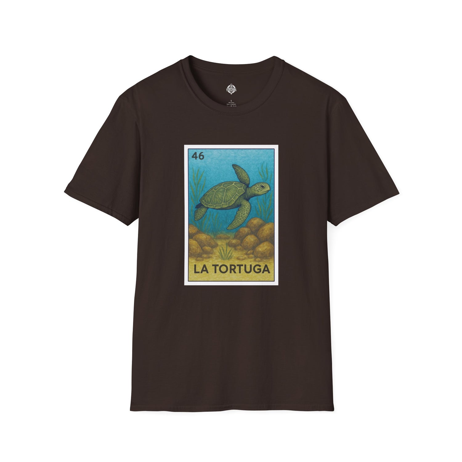 Turtle Lotería Unisex - Soft Style U.S. Cotton T-Shirt (La Tortuga)