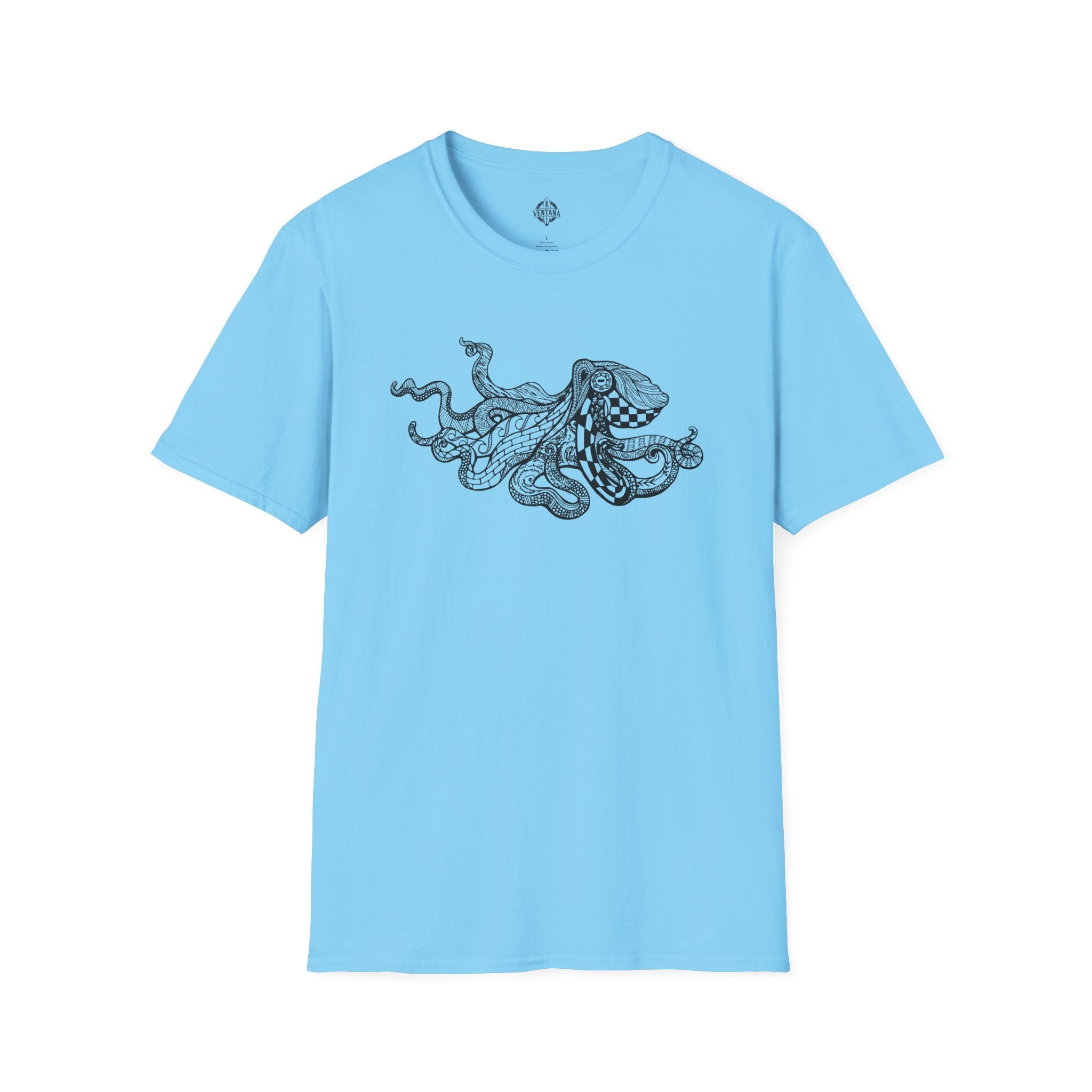 Ventangle Octopus Unisex - Soft Style U.S. Cotton T-Shirt