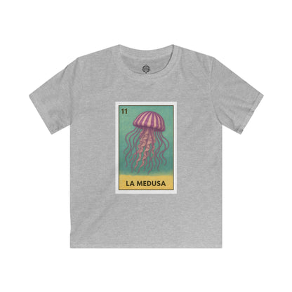 Sea Jelly Lotería Kids - Soft Style U.S. Cotton T-Shirt (La Medusa)