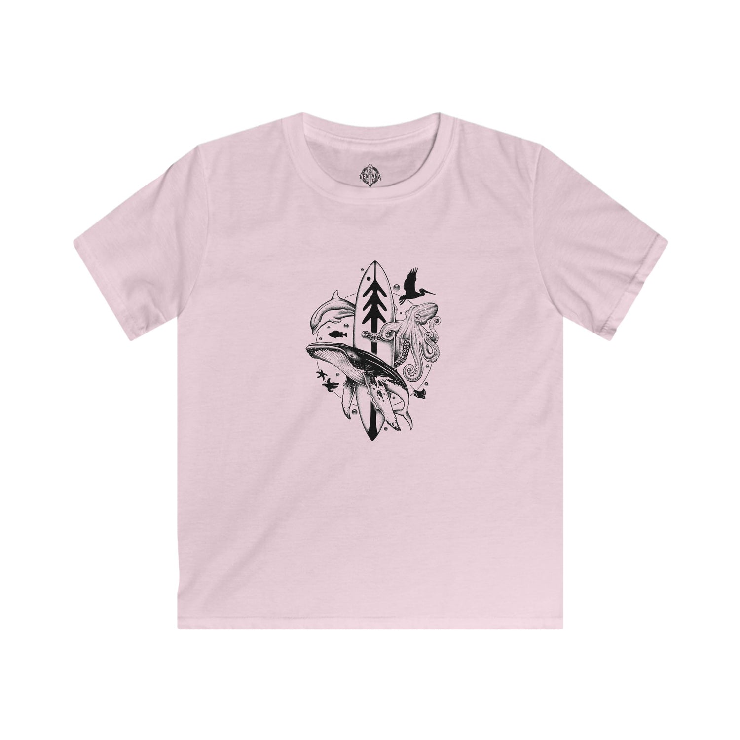 Ventana Monterey Bay by Thiago Bianchini Kids - Soft Style U.S. Cotton T-Shirt