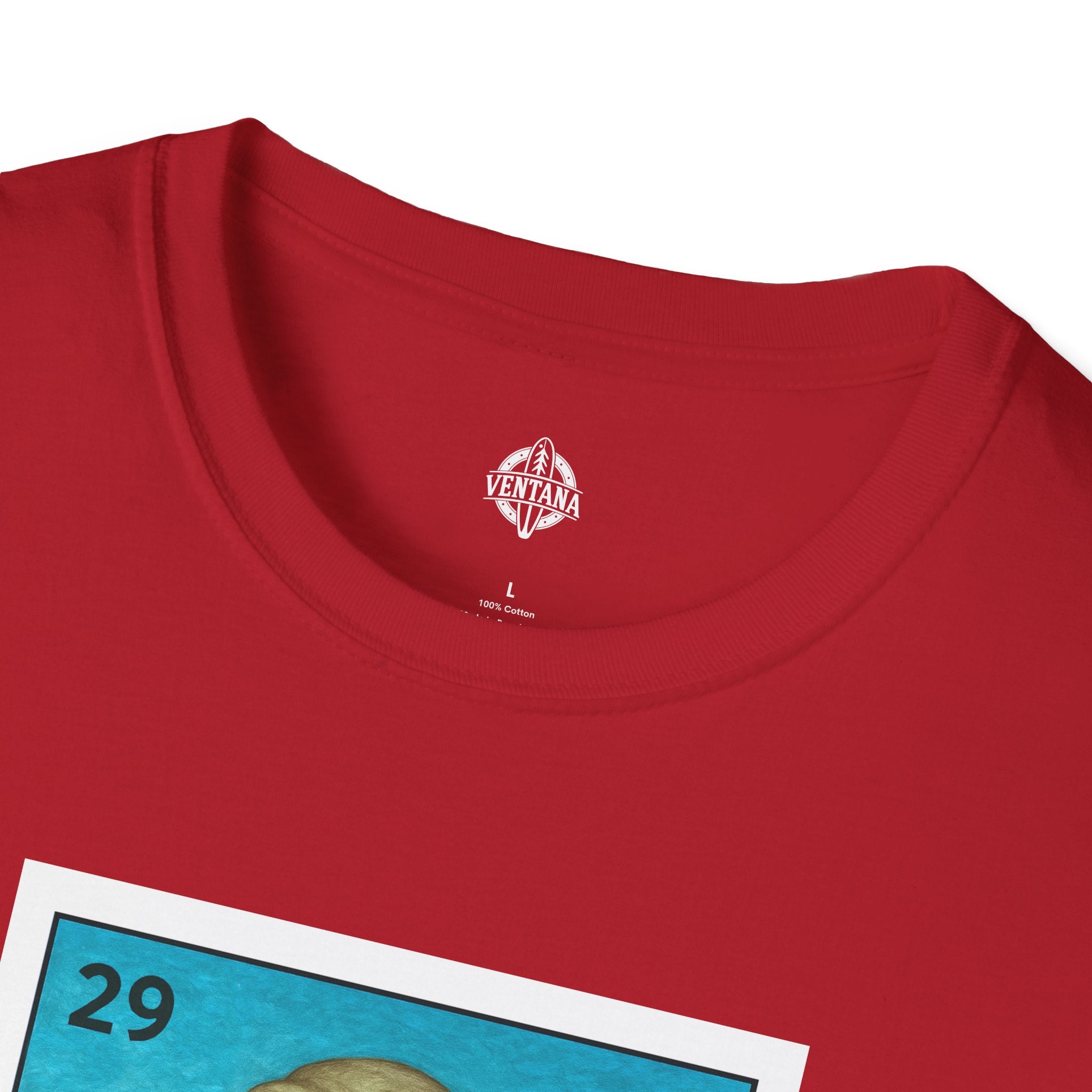 Elephant Seal Lotería Unisex - Soft Style U.S. Cotton T-Shirt (El Elefante Marino)