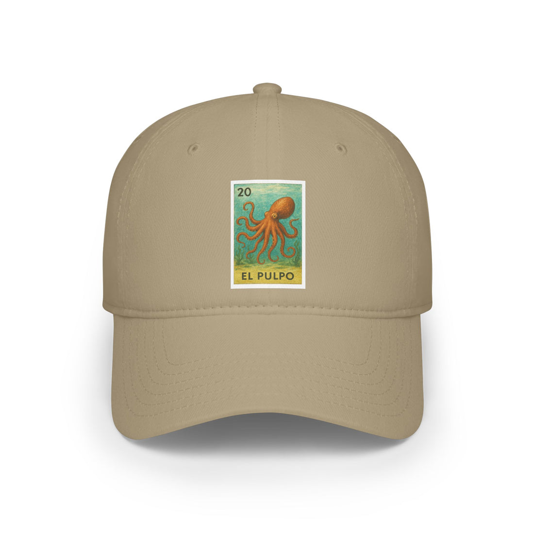 Octopus Lotería Unisex - 100% Cotton Baseball Cap (El Pulpo)