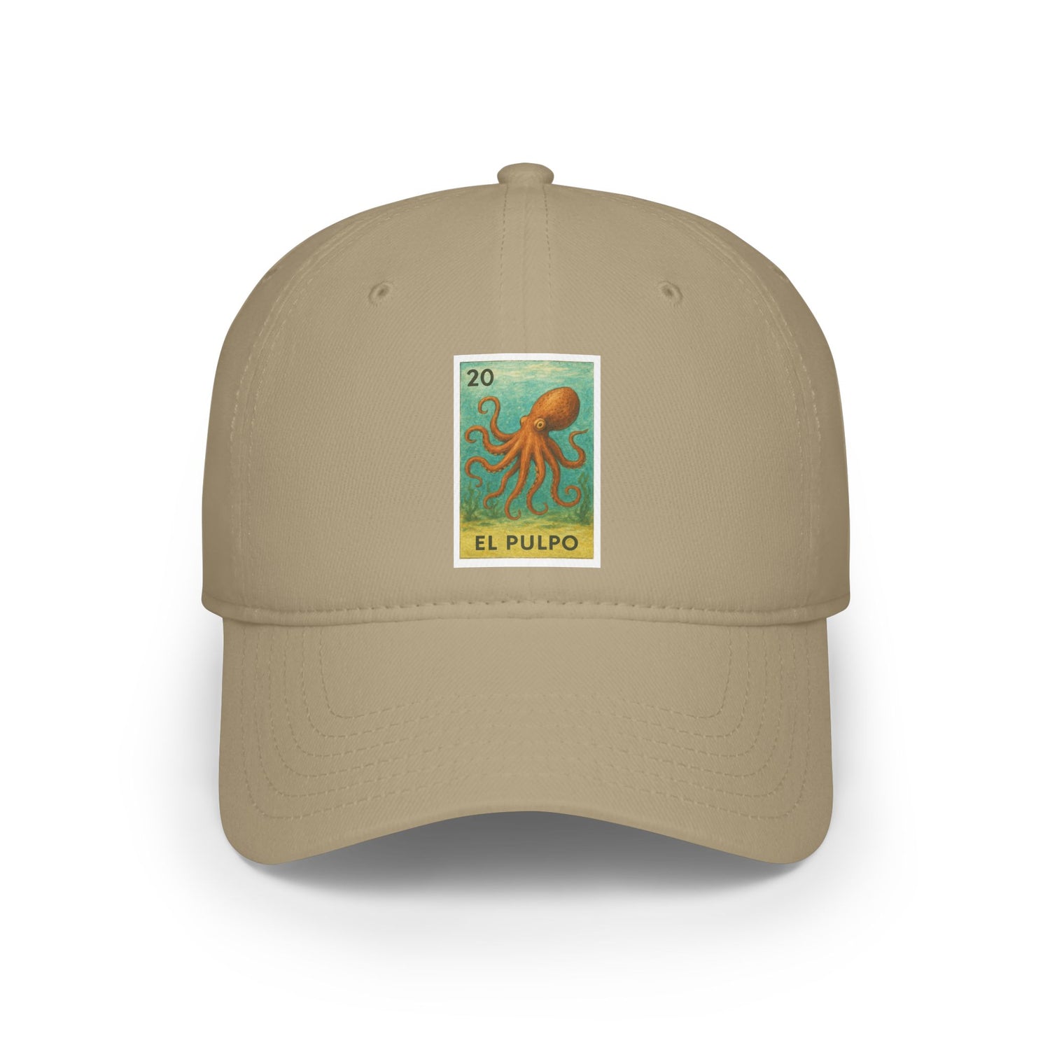 Octopus Lotería Unisex - 100% Cotton Baseball Cap (El Pulpo)