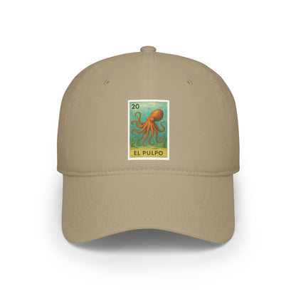 Octopus Lotería Unisex - 100% Cotton Baseball Cap (El Pulpo)