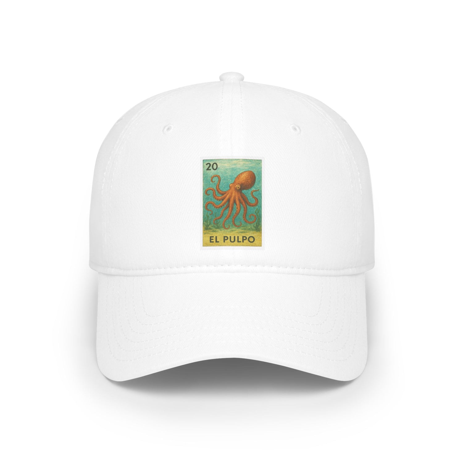 Octopus Lotería Unisex - 100% Cotton Baseball Cap (El Pulpo)