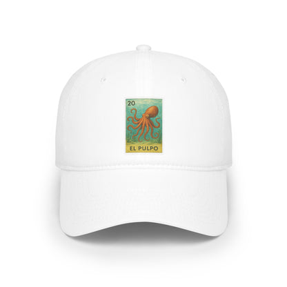 Octopus Lotería Unisex - 100% Cotton Baseball Cap (El Pulpo)