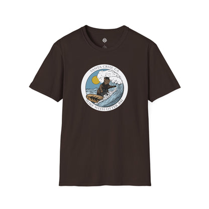 Surf with Otter 841 by Thiago Bianchini Unisex - Soft Style U.S. Cotton T-Shirt