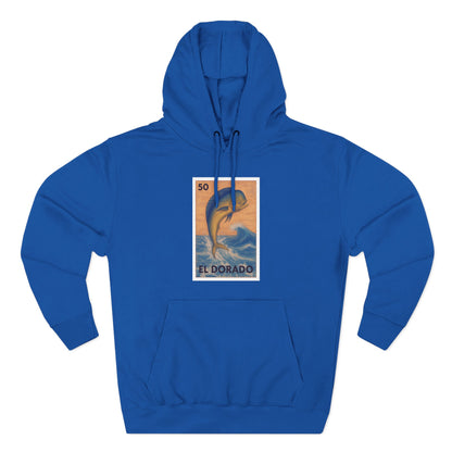 Dorado Lotería Unisex - Pull-Over Cotton Blend Fleece Hoodie (El Dorado)