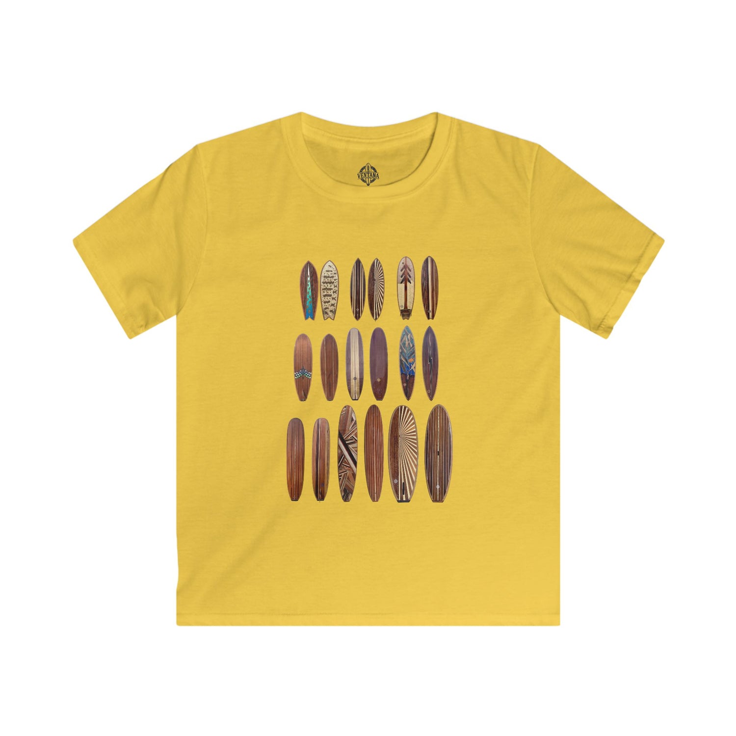 Ventana Wooden Surfboards Kids - Soft Style U.S. Cotton T-Shirt