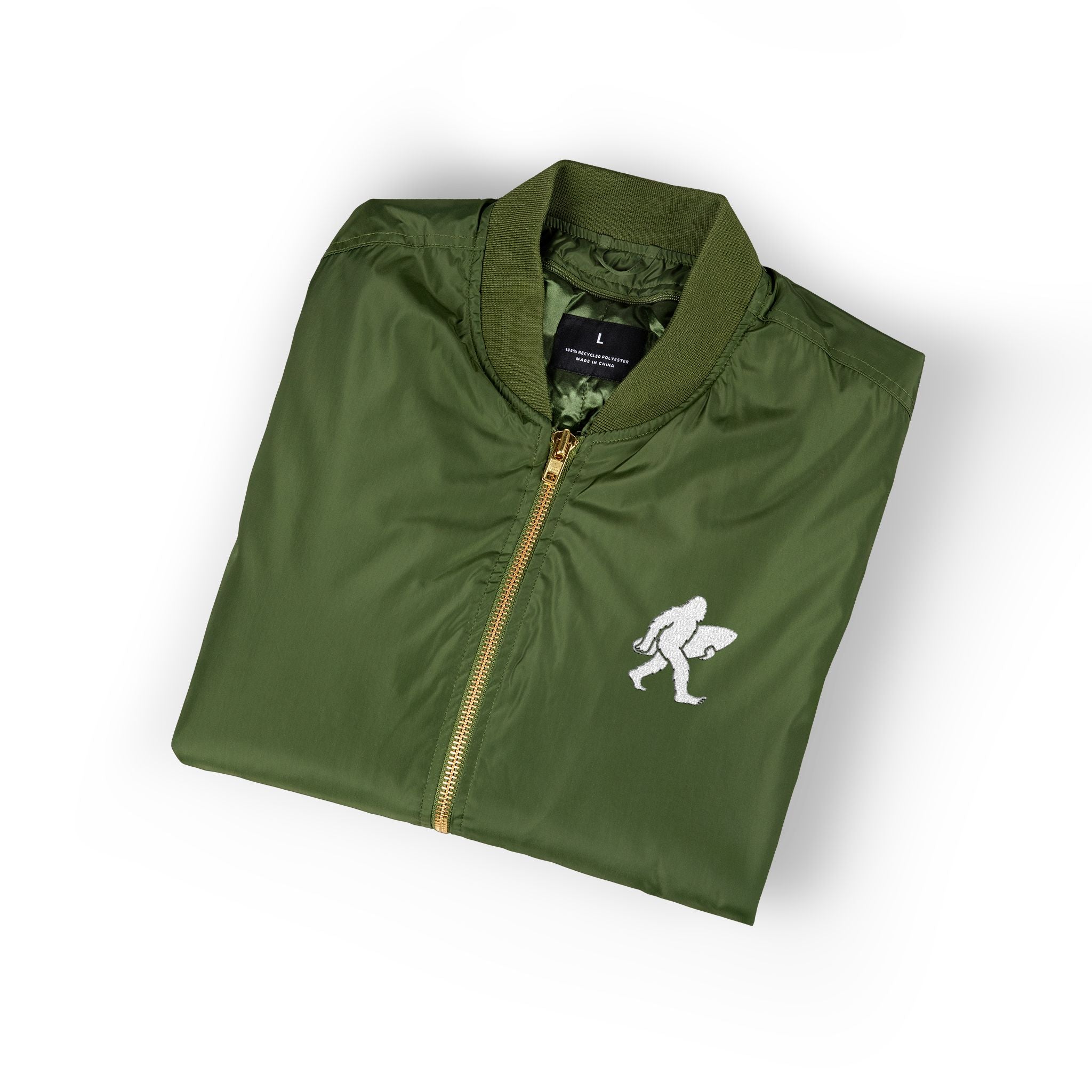 Ventana Surfsquatch Recycled Poly Embroidered Bomber Jacket
