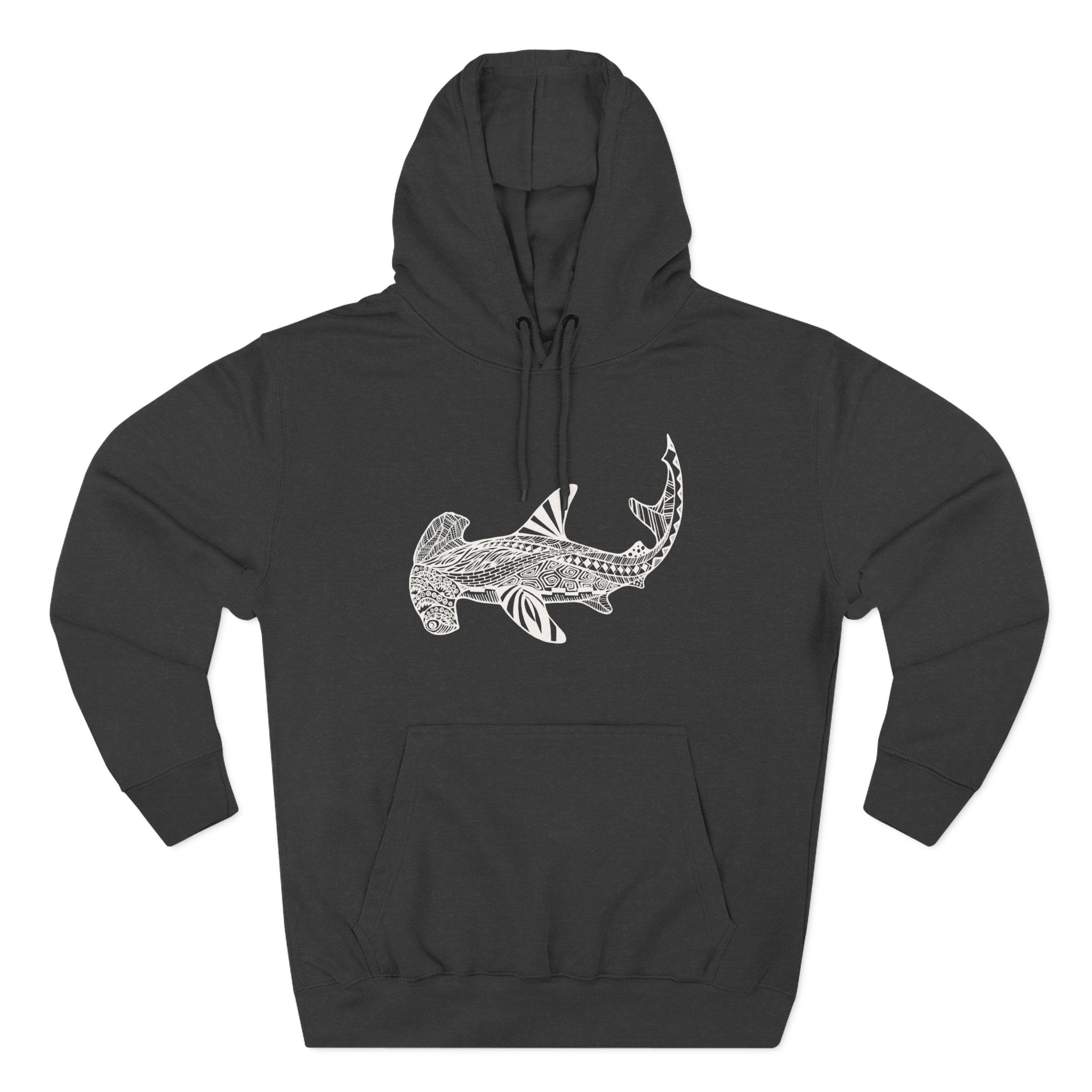 Ventangle Hammerhead Unisex - Pull-Over Cotton Blend Fleece Hoodie