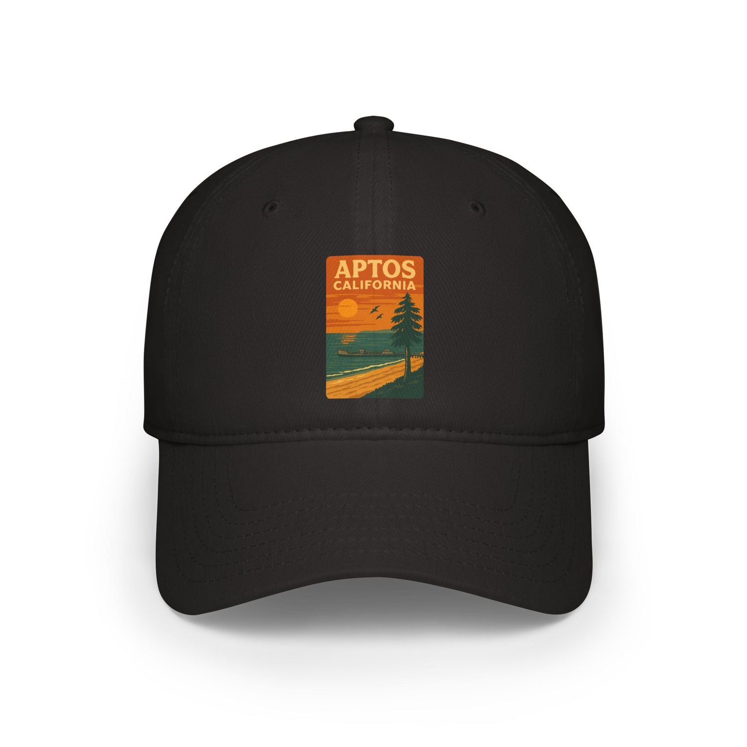 Aptos California Sunset - 100% Cotton Baseball Cap