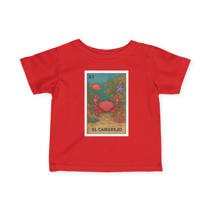 Crab Lotería - Infant 100% Cotton T-Shirt (El Cangrejo)