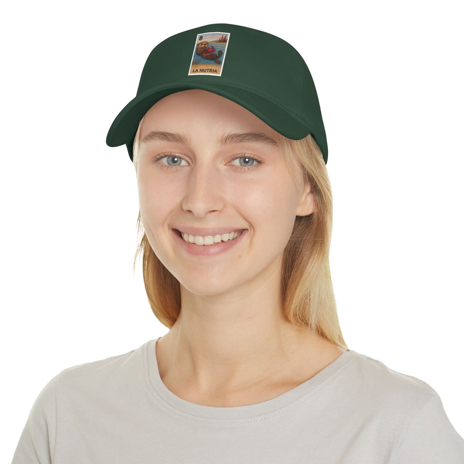 Sea Otter Lotería Unisex - 100% Cotton Baseball Cap (La Nutria)
