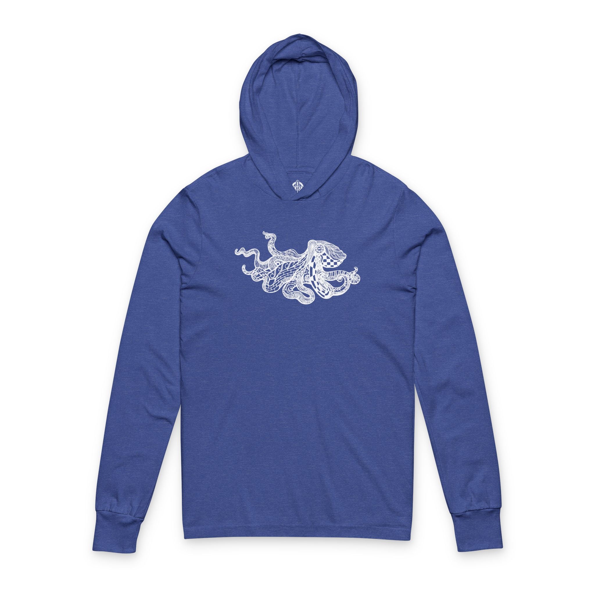 Ventangle Octopus Unisex - Cotton Long Sleeve Hooded T-Shirt