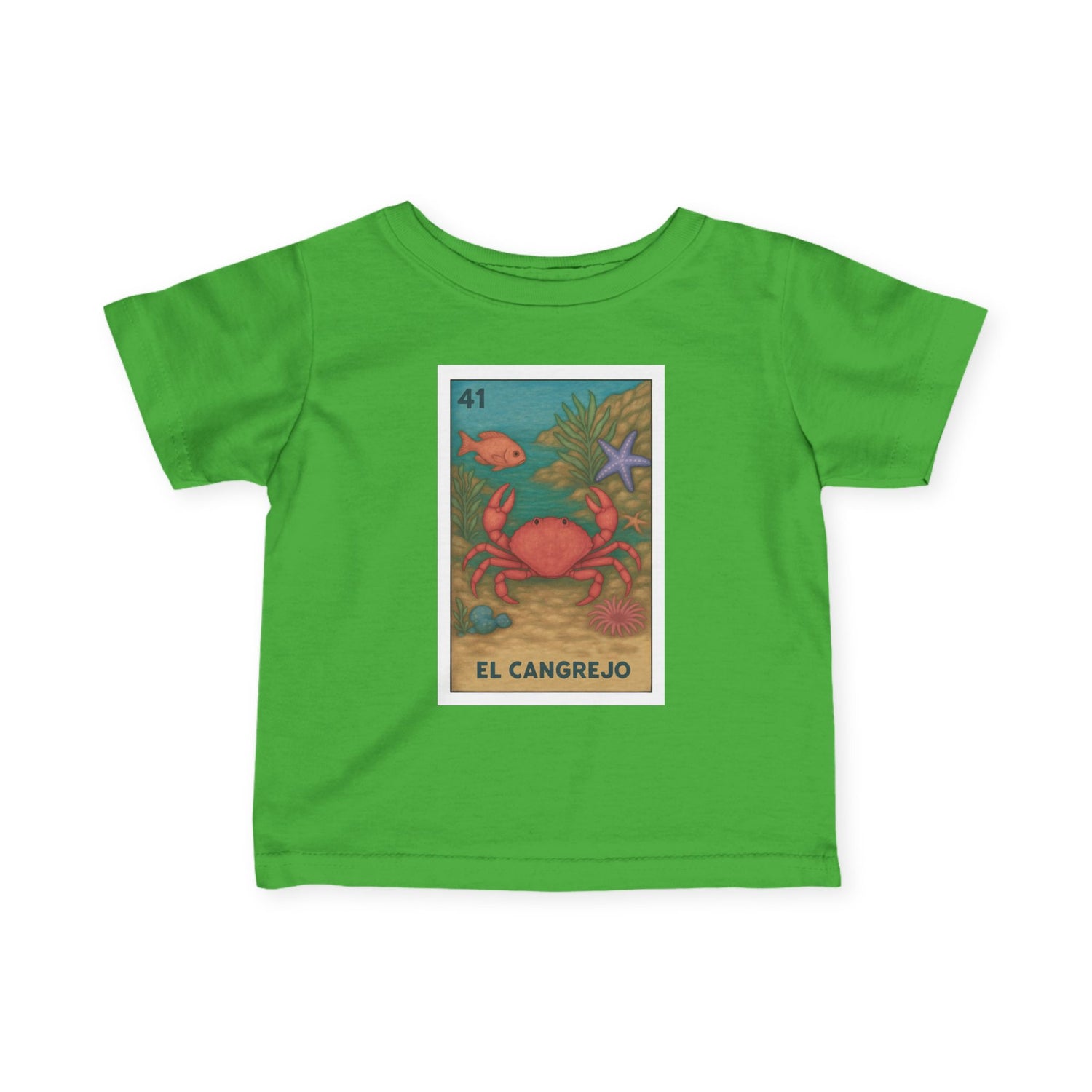 Crab Lotería - Infant 100% Cotton T-Shirt (El Cangrejo)