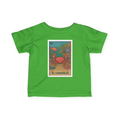 Crab Lotería - Infant 100% Cotton T-Shirt (El Cangrejo)