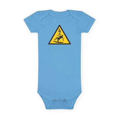 Electric Surfer - Baby Short Sleeve 100% Cotton Onesie