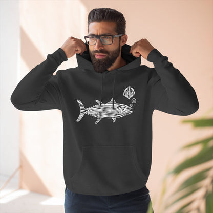 Ventana Wooden Tuna Unisex - Pull-Over Cotton Blend Fleece Hoodie