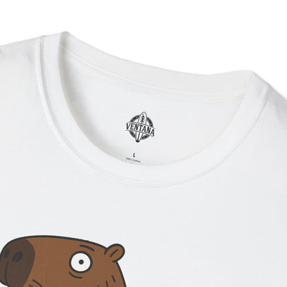 Capybara Surfer Unisex - Soft Style U.S. Cotton T-Shirt