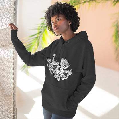 Ventangle Octopus Unisex - Pull-Over Cotton Blend Fleece Hoodie