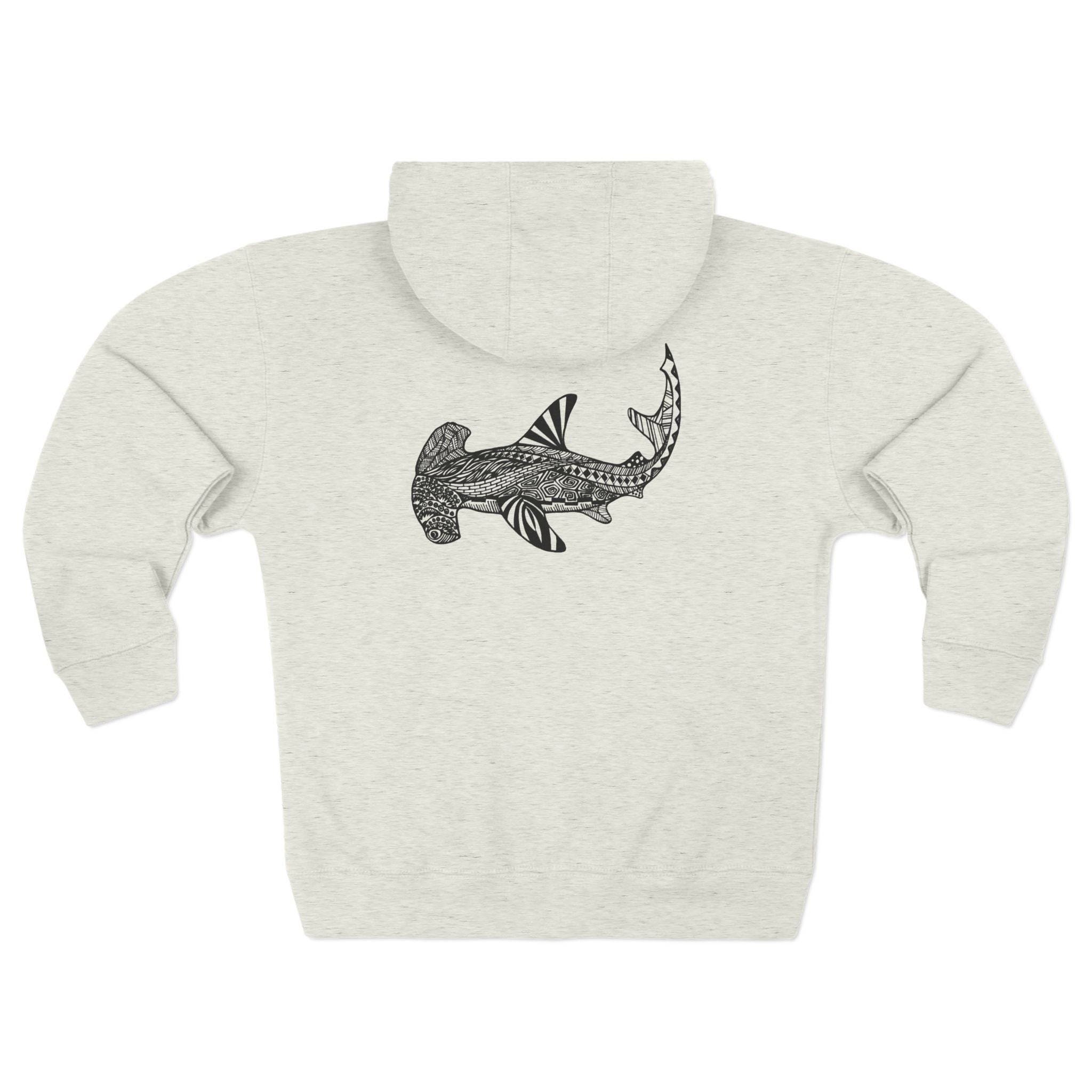 Ventangle Hammerhead Unisex - Zip Cotton Blend Fleece Hoodie