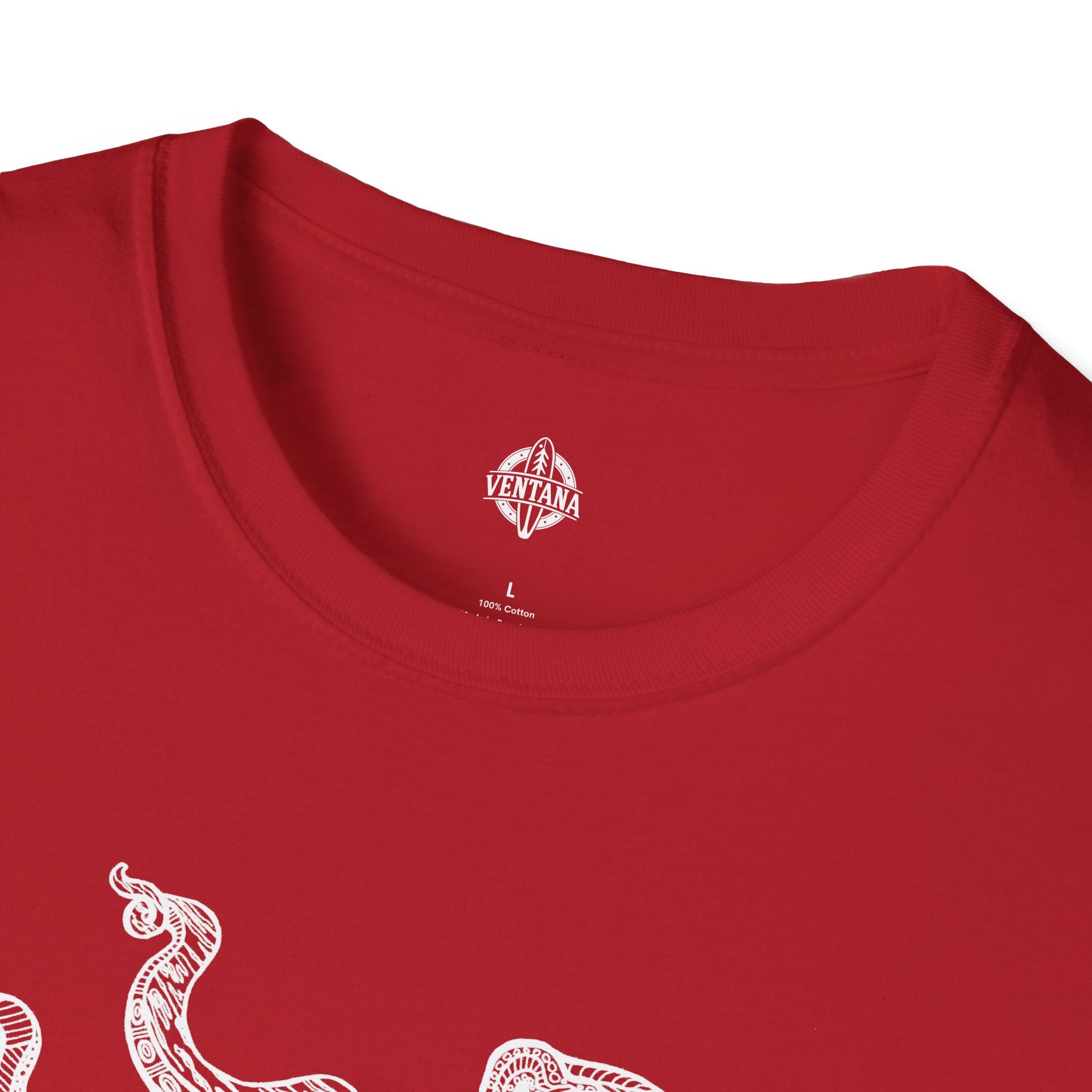 Ventangle Octopus Unisex - Soft Style U.S. Cotton T-Shirt