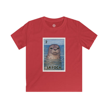 Seal Lotería Kids - Soft Style U.S. Cotton T-Shirt (La Foca)
