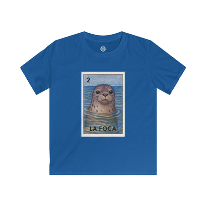 Seal Lotería Kids - Soft Style U.S. Cotton T-Shirt (La Foca)