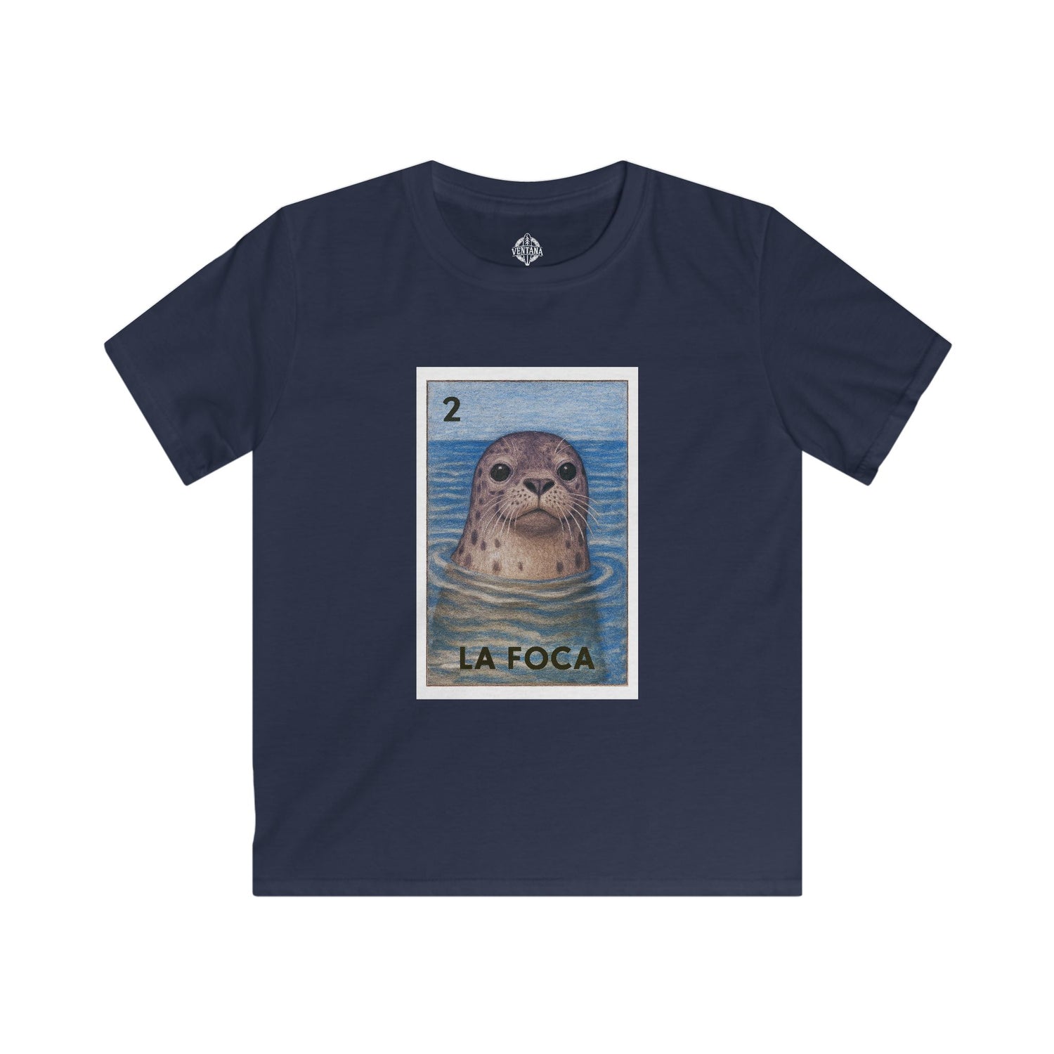 Seal Lotería Kids - Soft Style U.S. Cotton T-Shirt (La Foca)