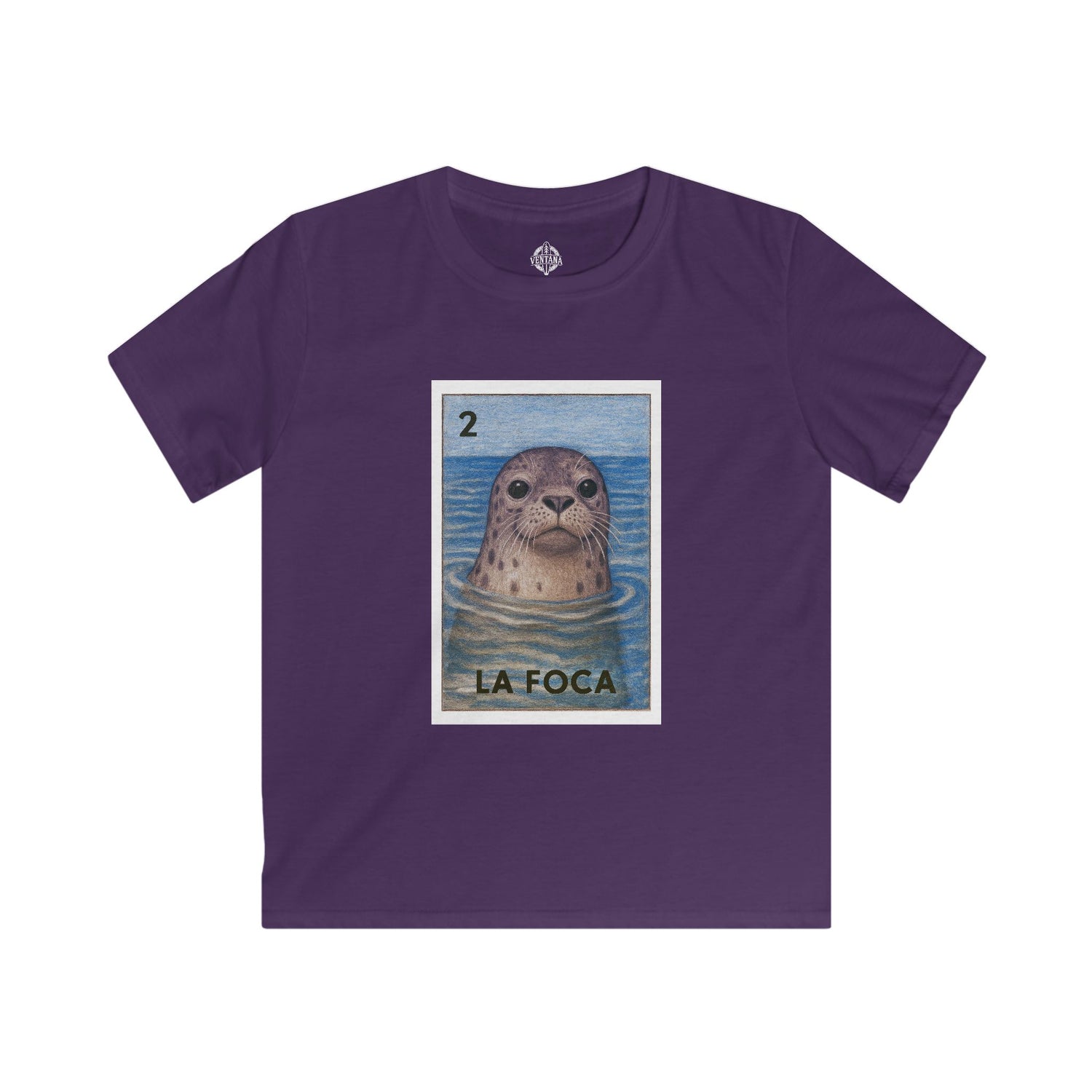 Seal Lotería Kids - Soft Style U.S. Cotton T-Shirt (La Foca)