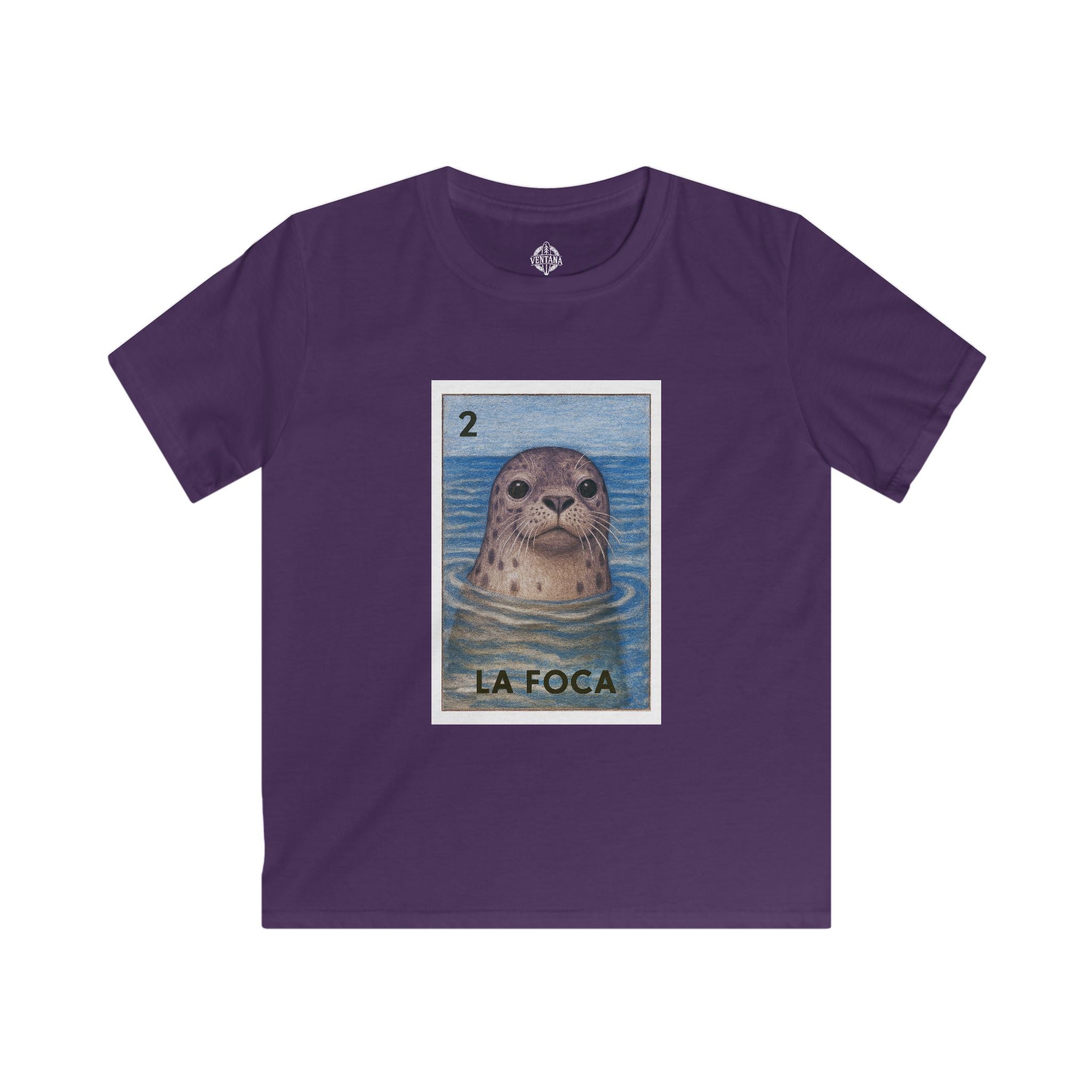 Seal Lotería Kids - Soft Style U.S. Cotton T-Shirt (La Foca)