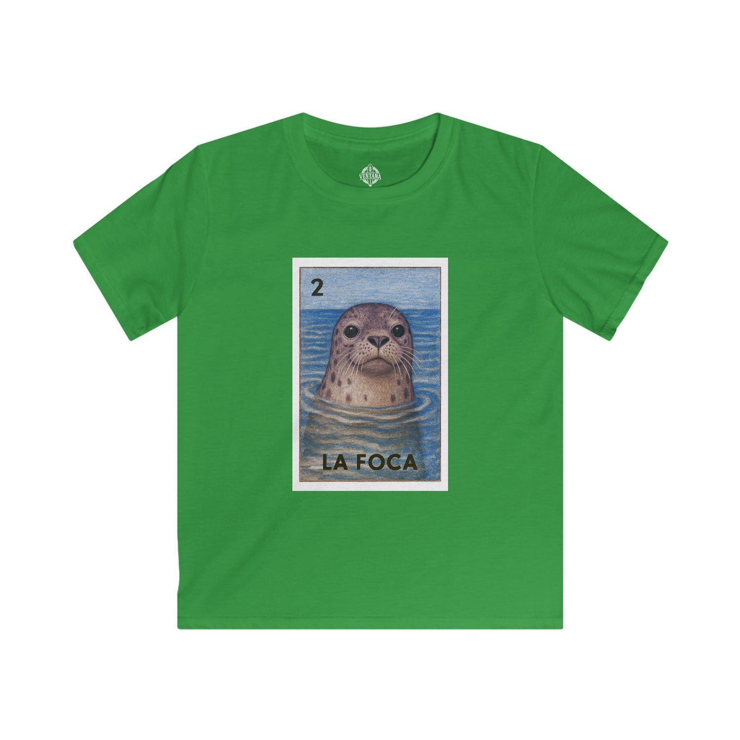 Seal Lotería Kids - Soft Style U.S. Cotton T-Shirt (La Foca)