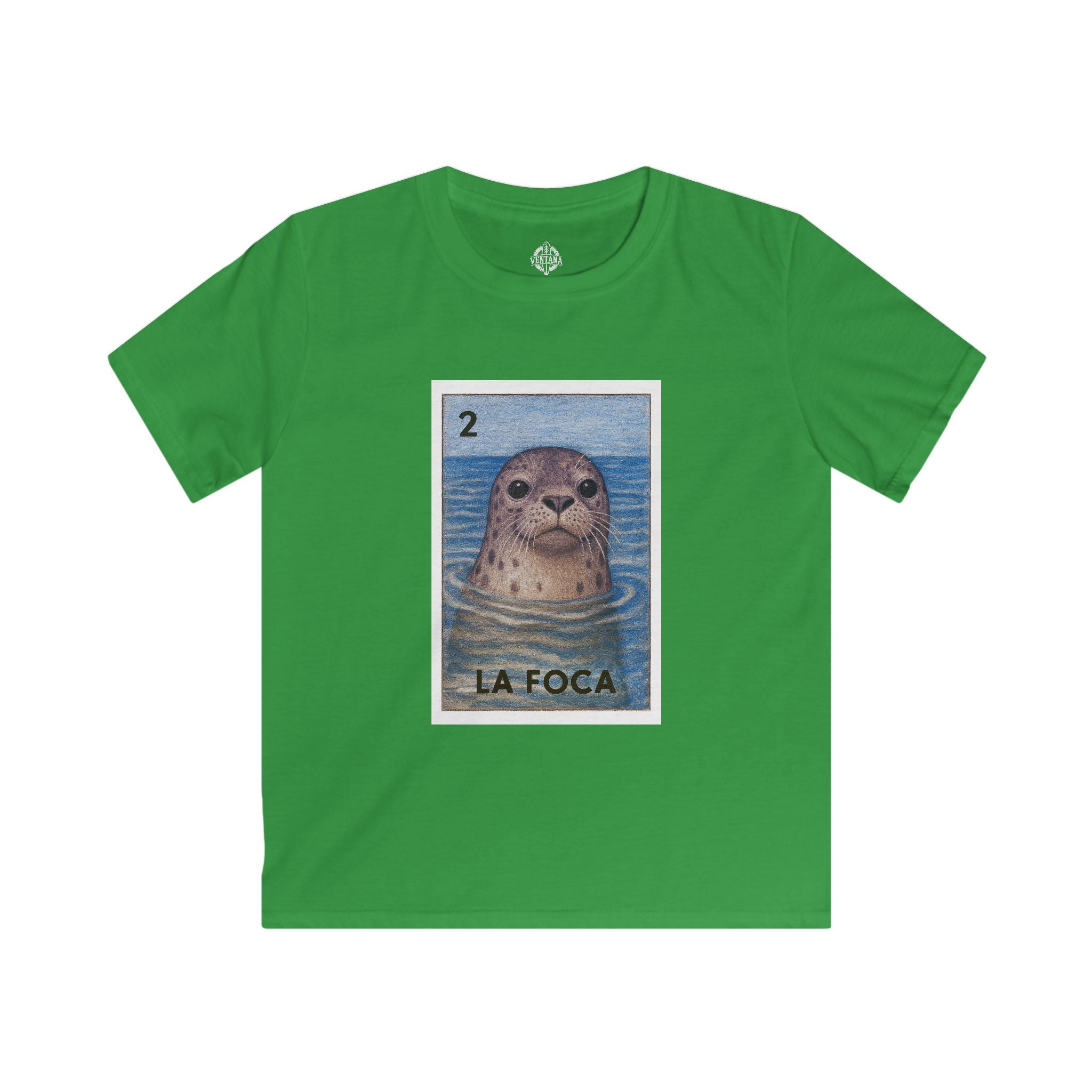 Seal Lotería Kids - Soft Style U.S. Cotton T-Shirt (La Foca)