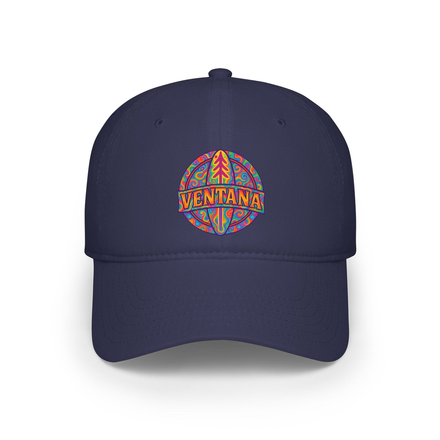 Ventana Psychedelic Treefish Logo - 100% Cotton Baseball Cap