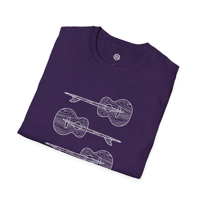 Ventana Santa Cruz Guitar Collab Unisex - Soft Style U.S. Cotton T-Shirt