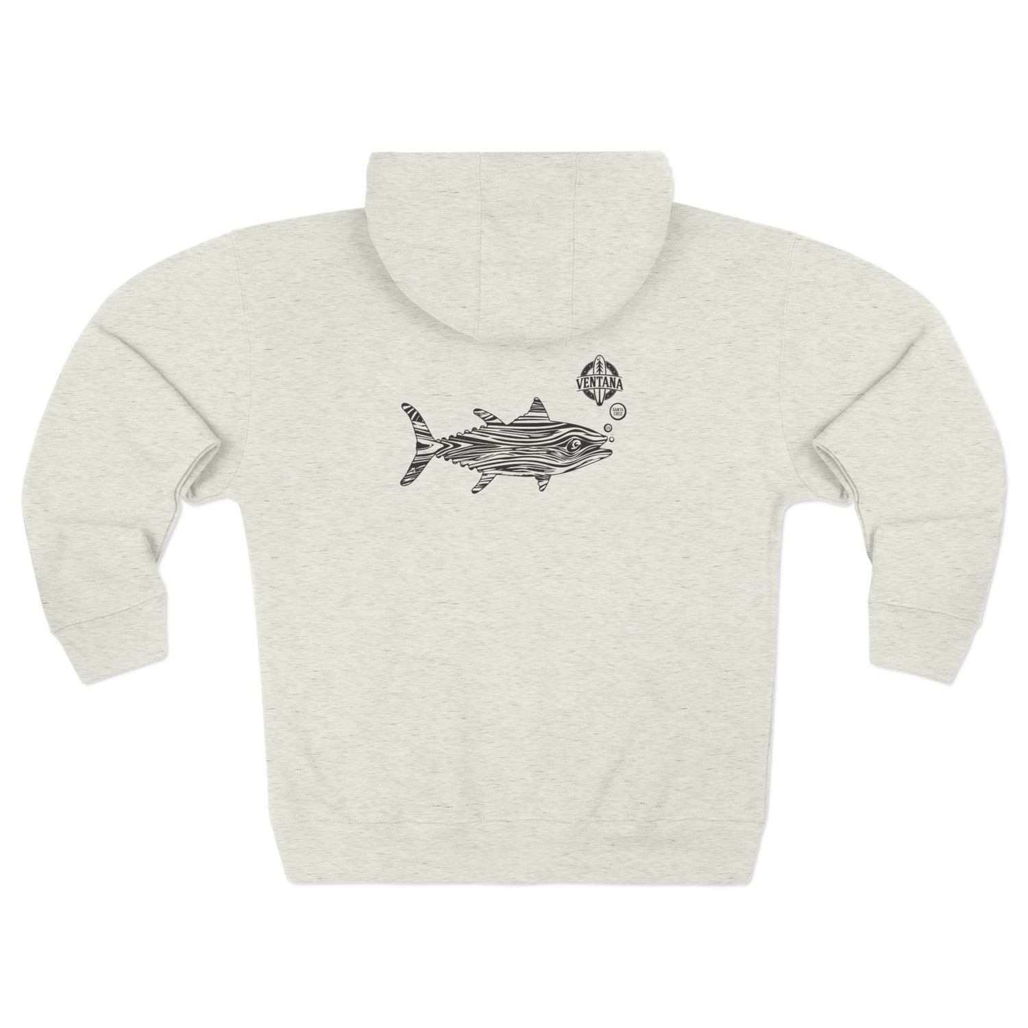 Ventana Wooden Tuna Unisex - Zip Cotton Blend Fleece Hoodie